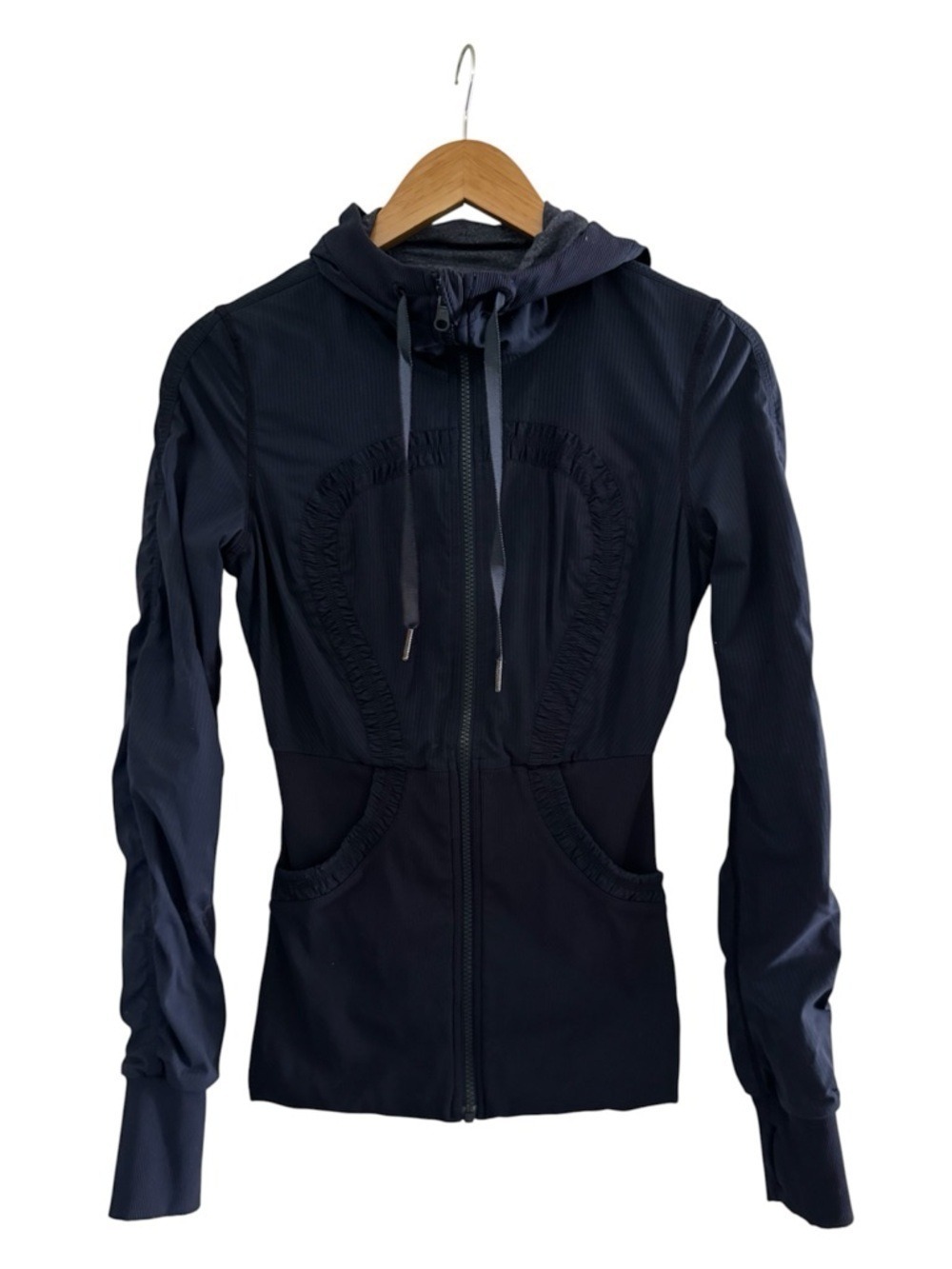 Lululemon Dance Studio Jacket III Inkwell Reversible Hooded Size 6